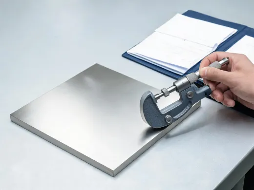 Superalloy plate inspection